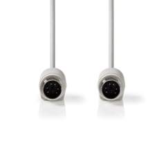 Nedis CCGP51000IV20 Ps2-kabel Ps/2 Male - Ps/2 Male 2.0 M Ivoor
