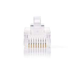 Nedis CCGP89301TP Netwerkconnector Rj45 Male - Voor Stranded Cat5 Utp-kabels 10 Stuks Transparan