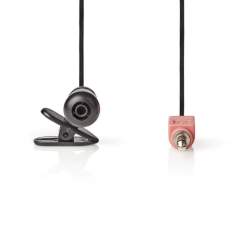 Nedis MICCJ100BK Bedrade Microfoon Clip-on 3.5 Mm Zwart