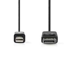 Nedis CCGB37400BK20 Mini-displayport-kabel Mini-displayport Male - Displayport Male 2.0 M Zwart
