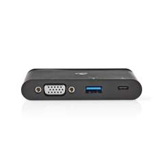 Nedis TCARF220BK Computer Hub Usb-c&trade; Usb-c&trade; / Usb 3.0 / Vga Voeding: 100 W Zwart