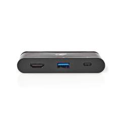 Nedis TCARF240BK Computer Hub Usb-c&trade; Usb-c&trade; / Usb 3.0 / Hdmi Voeding: 100 W Zwart