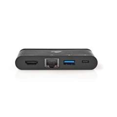Nedis TCARF260BK Computer Hub Usb-c&trade; Usb-c&trade; / Usb 3.0 / Hdmi&trade; / Gigabit-ethern