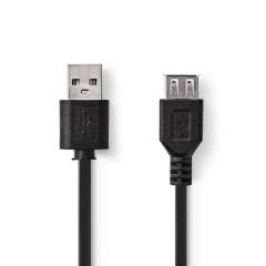Nedis CCGT60010BK30 Kabel Usb 2.0 A Male - Usb A Female 3.0 M Zwart