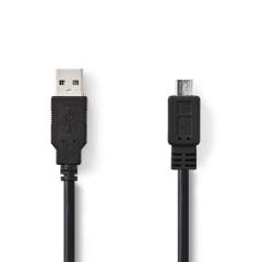 Nedis CCGT60500BK20 Kabel Usb 2.0 A Male - Micro B Male 2.0 M Zwart