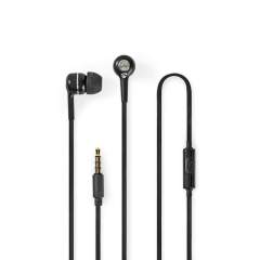 Nedis HPWD2020BK Wired Headphones 1.2m Round Cable In-ear Built-in Microphone Black