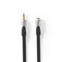 Nedis CAGC22050AT100 Stereo-audiokabel 3.5 Mm Male - 3.5 Mm Female 10.0 M Antraciet