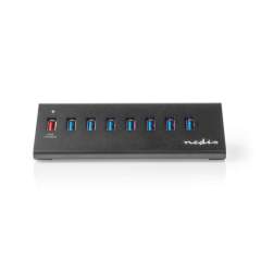 Nedis UHUBUP3810BK Usb-hub 8-poorts Usb 3.0 Met Externe Voeding Qc3.0 Oplaadpoort 5 Gbps
