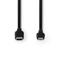 Nedis CCGW39650BK20 Apple Lightning Cable Apple Lightning 8-pin Male - Usb-c&trade; 2.0 M Zwart