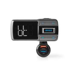 Nedis CATR101BK Fm-transmitter Voor In De Auto Bluetooth Bass Boost Microsd-kaartsleuf Handsfree