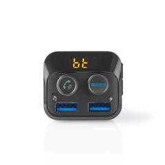 Nedis CATR120BK Fm-transmitter Voor In De Auto Bluetooth Bass Boost Microsd-kaartsleuf Handsfree