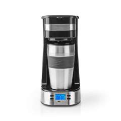 Nedis KACM310FBK 1-kops Koffiezetapparaat Dubbelwandige Reisbeker 0.42 L Timer