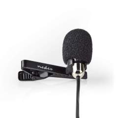 Nedis MICCJ105BK Bedrade Microfoon Clip-on Lavalier 3.5 Mm Metaal