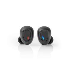 Nedis HPBT5052BK Volledig Draadloze Bluetooth-oordopjes 5 Uur Afspeeltijd Spraakbediening Draadl