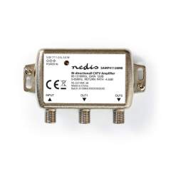 Nedis SAMP41120ME Catv Versterker Max. 9 Db Versterking 85 - 1218 Mhz 2 Uitgangen Retourkanaal -