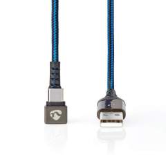 Nedis GCTB60600BK10 Usb 2.0-kabel A Male Naar Type-c&trade; Male 180&deg;-aansluiting Voor Gamin