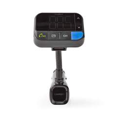 Nedis CATR102BK Fm-zender Voor In De Auto Bluetooth Bass Boost Microsd-kaartopening Handsfree Be