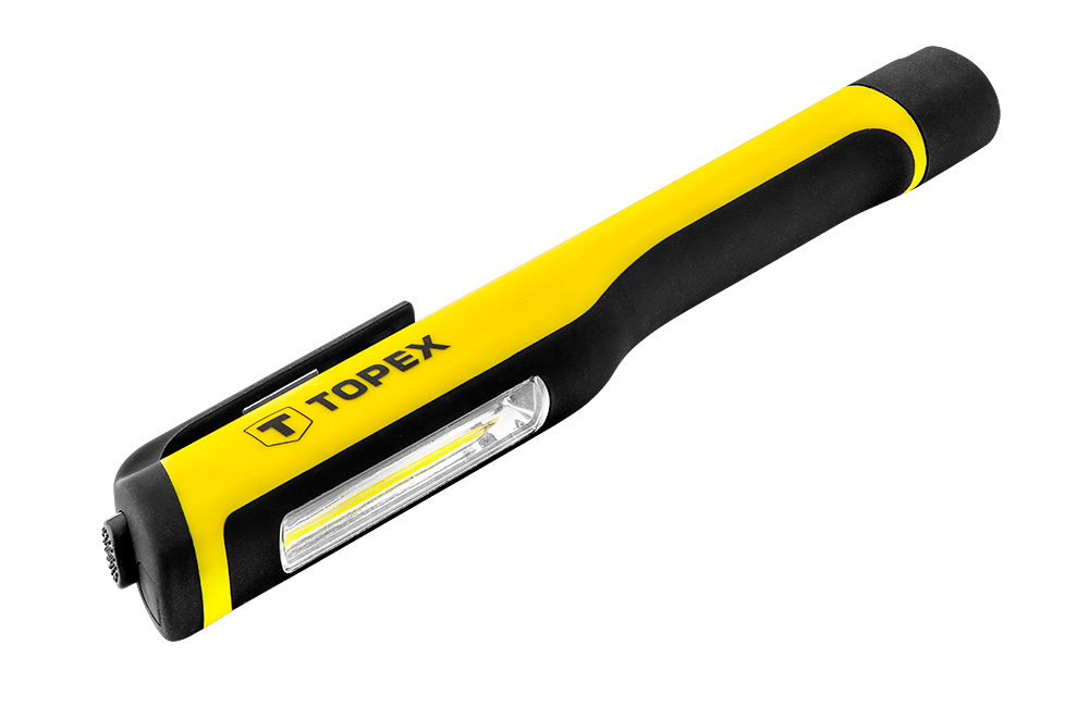 Topex LED Zaklamp COB LED 3w-150Lummen COB LED Magnetisch Soft Rubber Afgewerkt