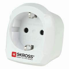 Skross SKR1500230E Reisadapter Europa-naar-uk Geaard