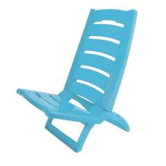 Opklapbare Strandstoel 37x79 cm Azure