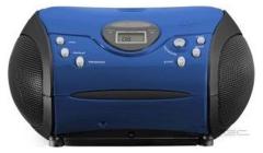 Lenco SCD-24 Draagbare Radio CD Speler Blauw/Zwart