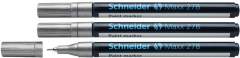 Schneider S-127854-3 Lakmarker Maxx 278 0.8 Mm Zilver Set Van 3