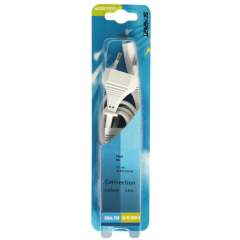Scanpart Cassetterecordersnoer Wit 1.5m