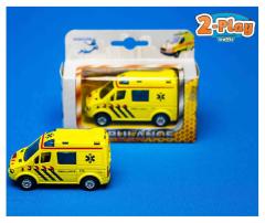 Diecast Pull Back Ambulance 8 cm