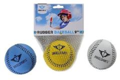 Honkbal 9 inch Rubber Assorti