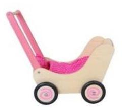 Simply for Kids Houten Poppenwagen Roze