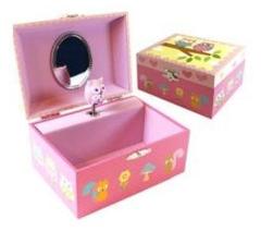 Simply for Kids Houten Juwelendoosje Uil met Muziek en Ballerina