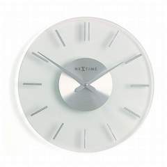 NeXtime NE-2631 Wandklok Dia. 26 Cm. Glas. Stripe
