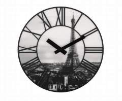 NeXtime NE-3004 Wandklok Dia. 39 Cm. Plastic. 3D. Grijs. 'La Ville'