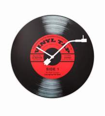 NeXtime NE-8141 Wandklok Dia. 43 Cm. Glas. 'Vinyl Tap'