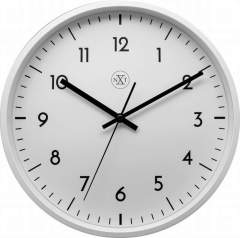 NeXtime NX-7320 Wandklok NXT Diameter 30cm Kunststof Wit. Witte Wijzerplaat