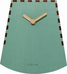 NeXtime NE-5207TQ Tafelklok Rocky 19.5x18x8.8 Cm Hout Turquoise