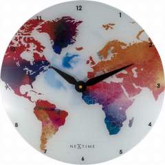 NeXtime NE-8187 Wandklok Colorful 43 Glas Multicolor