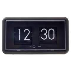 NeXtime NE-5228ZW Flipklok 18x10x7 cm Zwart