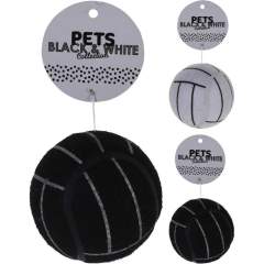 Pets Black and White Collection Honden Speelgoed-Bal 7.5 cm Assorti