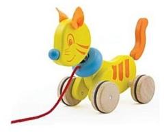 Pintoy P13500 Houten Trekfiguur Kat
