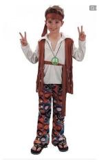 Clown Kinderkostuum Hippie Jongen 7-9 jaar